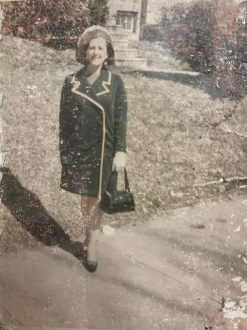 Original scratched photo
